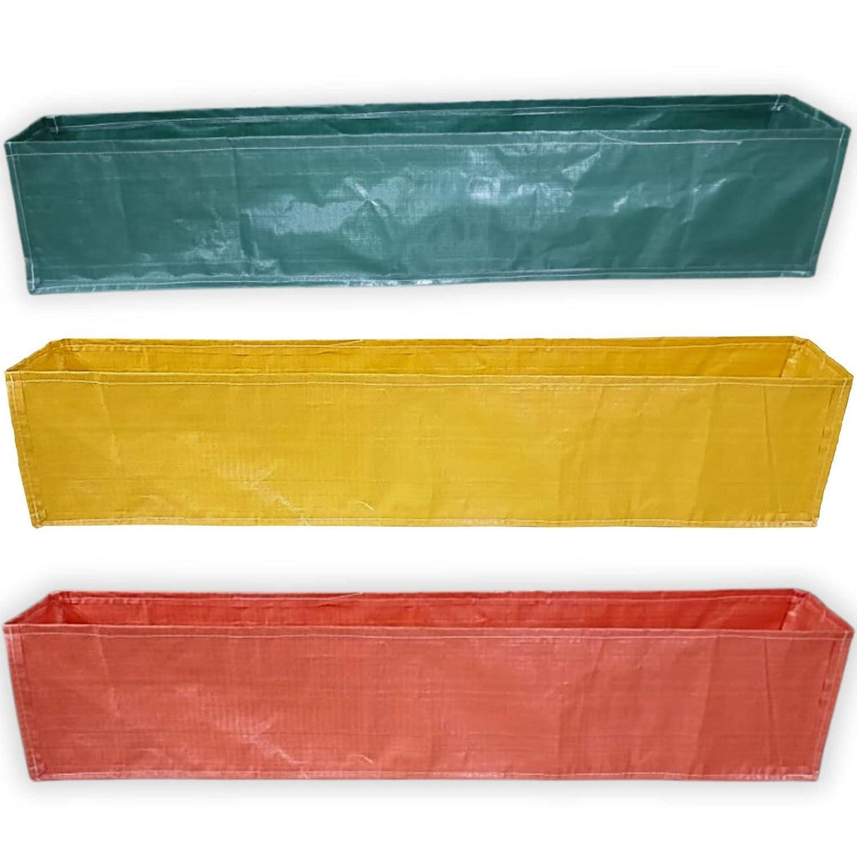 SINGHAL HDPE UV Protected Rectangular Grow Bags 60x12x12 Inches, Ideal for Terrace and Vegetable Gardening (Green)