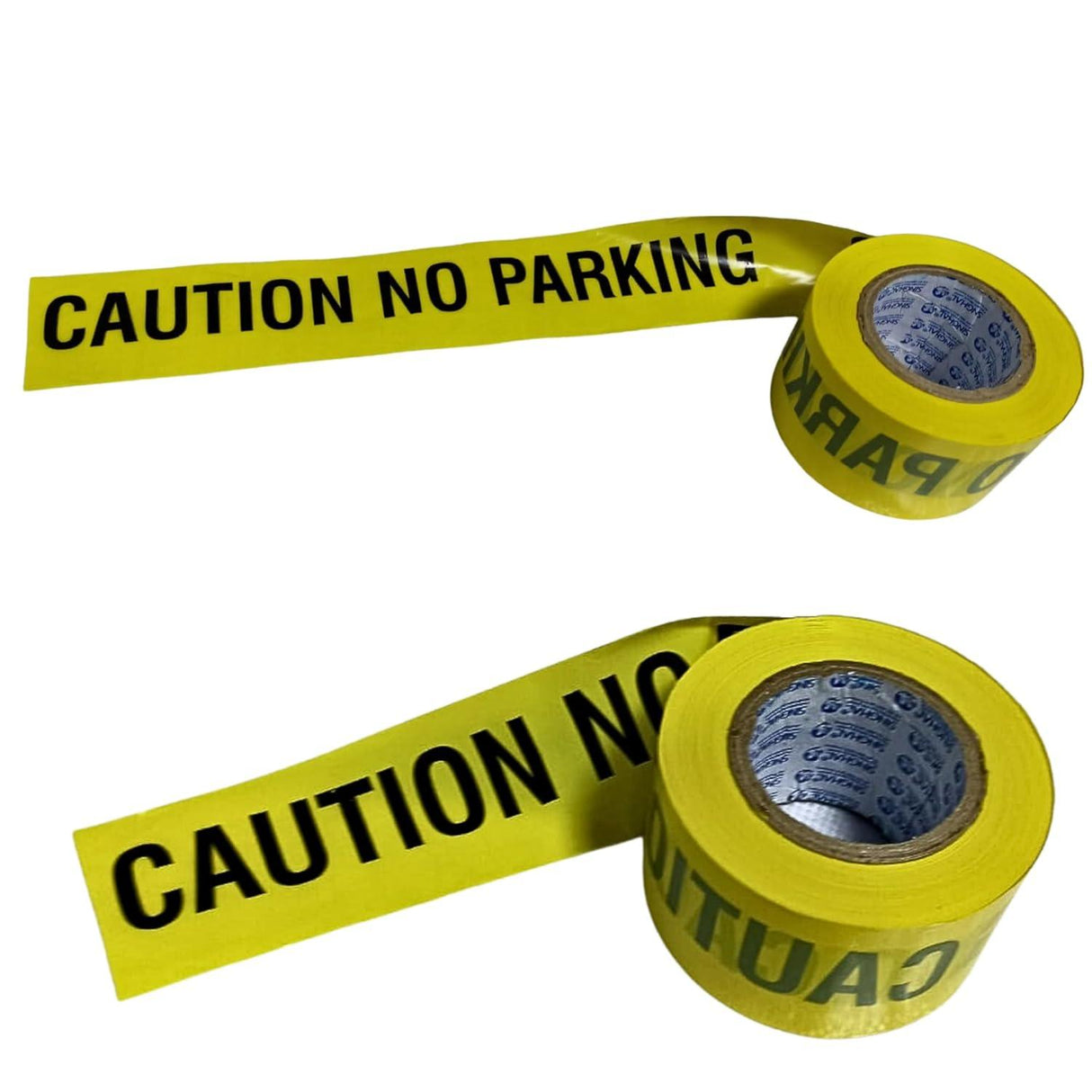 No Parking Caution Tape Roll - 3 Inch x 300 Meter Pack of 3 - High Visibility Bright Yellow Tape with Bold Black Print - No Parking Warning Tape - Waterproof