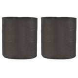 SINGHAL HDPE UV Protected Round Plants Grow Bags 24x24 Inch Pack of 2, Black Color Suitable for Terrace and Vegetable Gardening