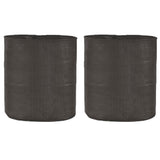 SINGHAL HDPE UV Protected Round Plants Grow Bags 24x24 Inch Pack of 2, Black Color Suitable for Terrace and Vegetable Gardening