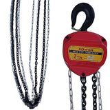 2 Ton Hand Chain Pulley Block – Heavy Duty Manual Hoist with 8mm Chain and 3m Lift, Industrial-Grade Steel for Lifting in Workshops, Garages, and Warehouses