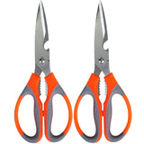 Multipurpose Kitchen Scissors – High-Grade Stainless Steel Blades for Home and Gardening. Precision Ground Edge for Versatile Use, Pack of 2