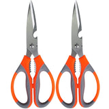 Multipurpose Kitchen Scissors – High-Grade Stainless Steel Blades for Home and Gardening. Precision Ground Edge for Versatile Use, Pack of 2