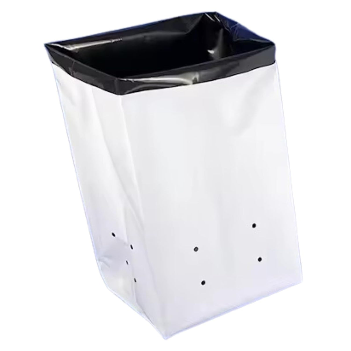 Poly Grow Bags - 30 pcs, 24x24x40 cm, White Outside, Black Inside. Perfect for vegetables and flowering plants. Durable and spacious for all gardening needs