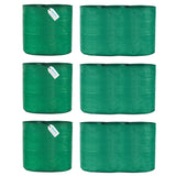 Singhal HDPE UV-Protected Round Plant Grow Bags Combo - 12x12 and 24x9 Inches (Set of 6 Bags, 3 of Each Size) for Terrace and Vegetable Gardening