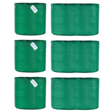 Singhal HDPE UV-Protected Round Plant Grow Bags Combo - 12x12 and 24x9 Inches (Set of 6 Bags, 3 of Each Size) for Terrace and Vegetable Gardening