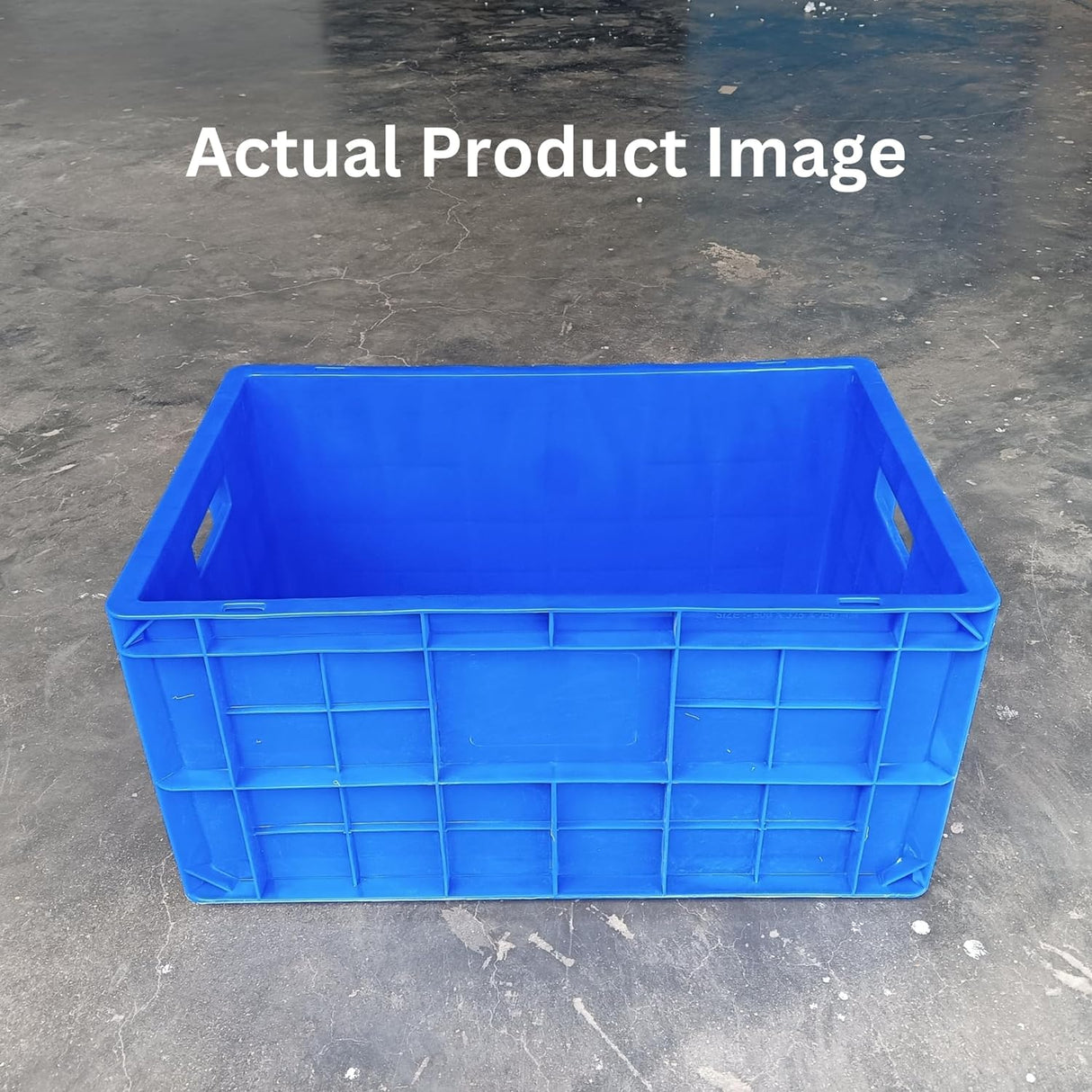 SINGHAL 50x32.50x25 CM - Multipurpose Storage Crates Heavy Duty Plastic Crate | Crates for storage | Shelf Basket, Big Large Storage Bin for Vegetable, Fruit, Milk Pack of 3 Pcs