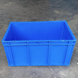 SINGHAL Heavy-Duty Large Blue Plastic Crate Set of 3 | Versatile Storage Bins | Ideal for Fruits, Vegetables, Fish, Milk, and More