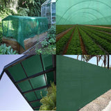 Singhal Stabilized Agro Green House Net Garden Shade - 3X20 M - Green (3x20 Meter) HDPE 50% UV Protected Multipurpose with Attached Eyelets on Every Meter