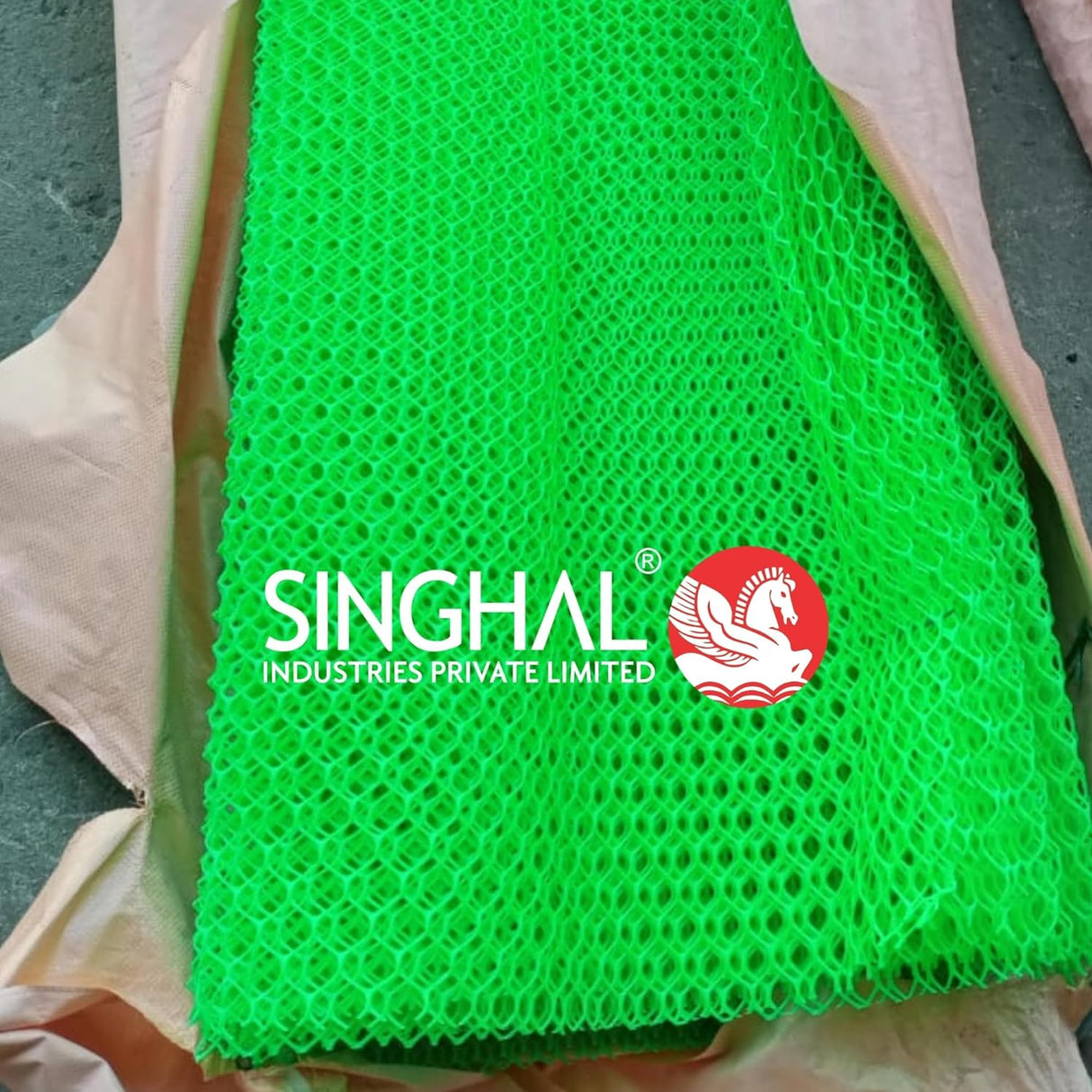 Singhal Tree Guard Net, Garden Fencing Net Virgin Plastic with 1 Cutter and 50 PVC Tags (Yellow, 4 ft x 25 ft)