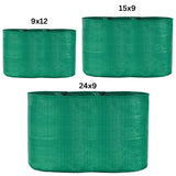 SINGHAL HDPE UV-Resistant Round Plant Grow Bags Combo - Sizes: 9x12, 15x9, 24x9 Inches (Set of 6 Bags, 2 Bags Each Size) - Ideal for Terrace and Vegetable Gardening