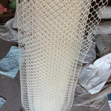 Singhal Tree Guard Net, Garden Fencing Net Virgin Plastic with 1 Cutter and 50 PVC Tags (White, 4 ft x 10 ft)