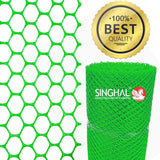 Singhal Tree Guard Net, Garden Fencing Net Virgin Plastic with 1 Cutter and 50 PVC Tags (White, 4 ft x 15 ft)
