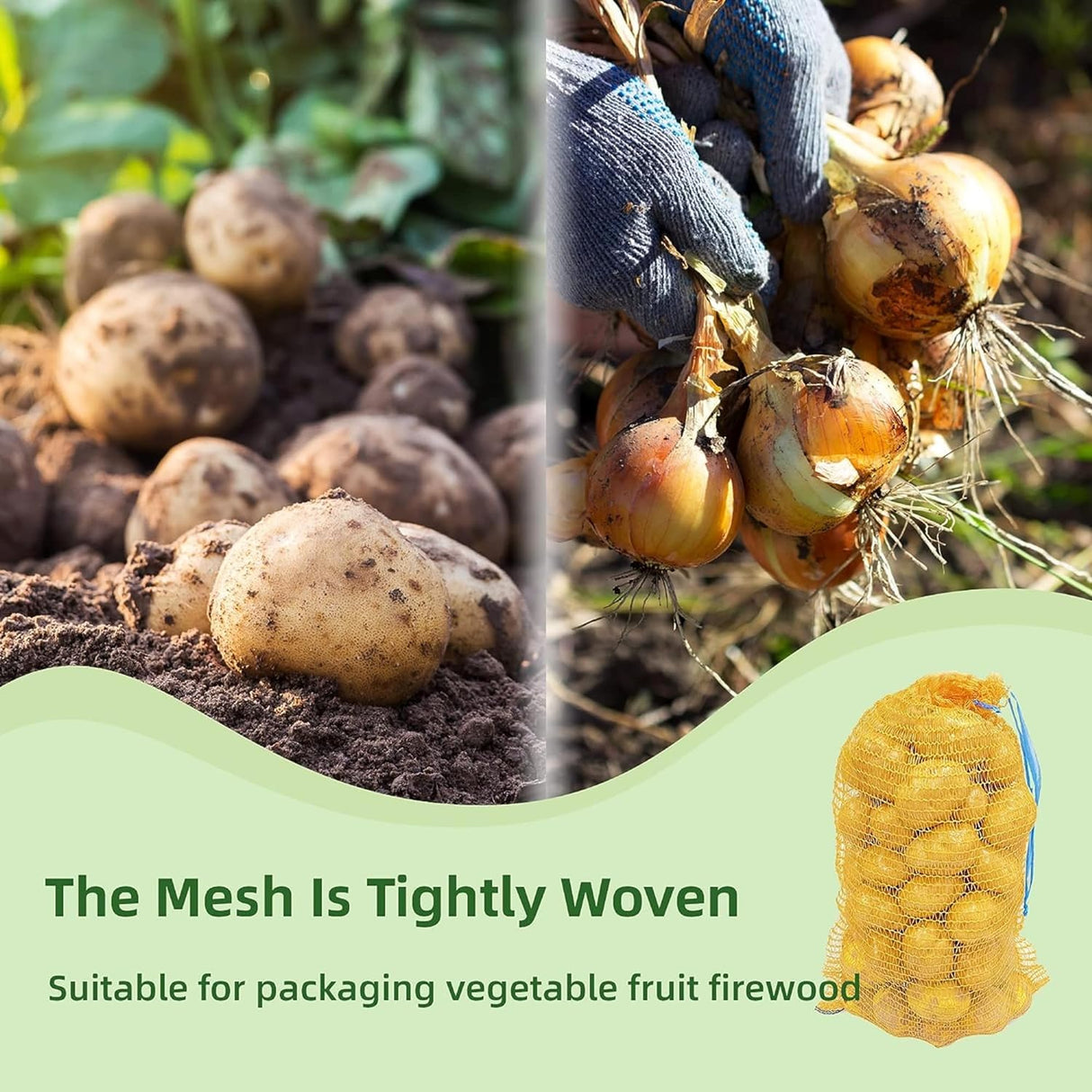 PP mesh Bag 16x24 inch for Great Vegetables - Singhal Mart