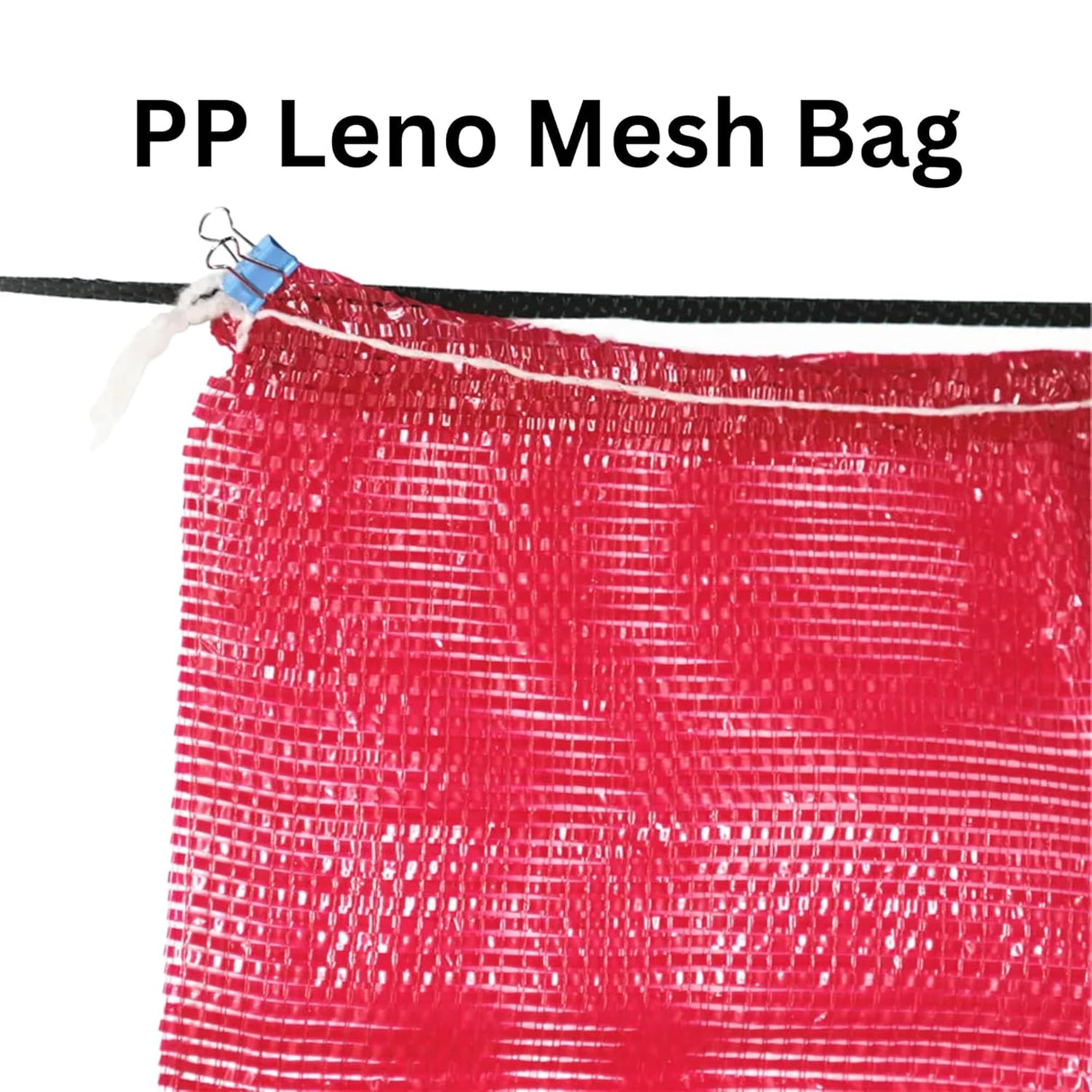 Singhal PP Mesh Storage Bags 22x40 Inch with Drawstring, Magenta (Rani Pink) Color | upto 40kg capacity Great for Packaging Produce, Vegetables and Fruit | Multipurpose Bora, Bori (10)