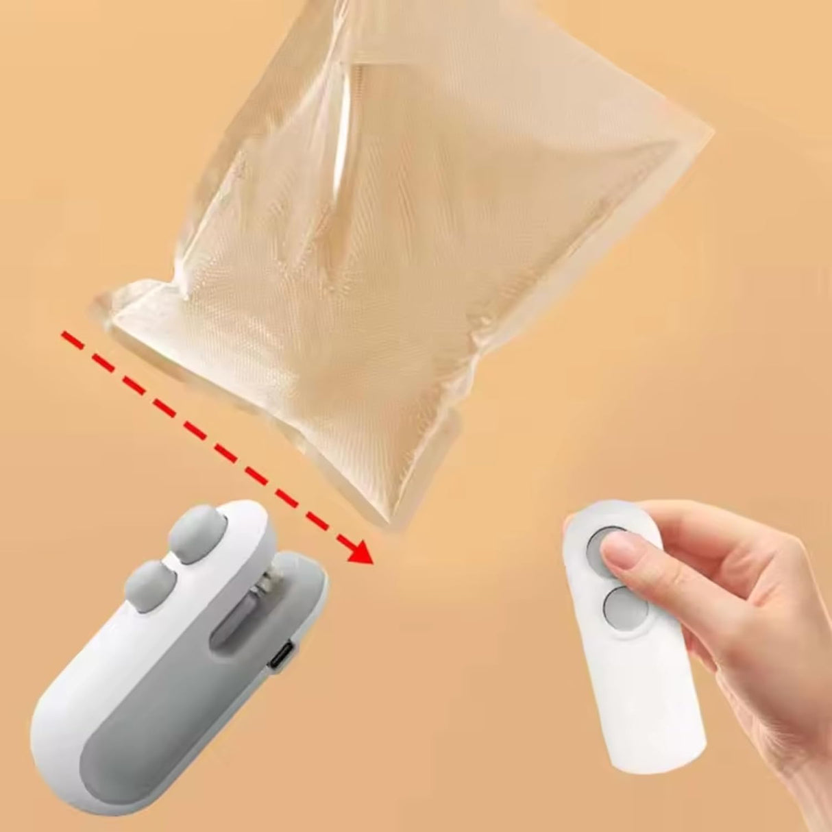 Portable Mini Sealing Machine, Handheld Packet, Food, Snacks, Chips Sealer with rechargeable Type c