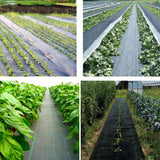 Singhal Garden Weed Control Mat 4 x 12 Meter, Heavy Duty 125 GSM Landscape Fabric, Weed Block Gardening Mat Eco-Friendly Weed Control Bed Gardening Mat Black