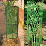 Singhal Tree Guard Net, Garden Fencing Net Virgin HDPE, 4 Ft X 5 Ft, Green with 1 Cutter and 50 PVC Tags