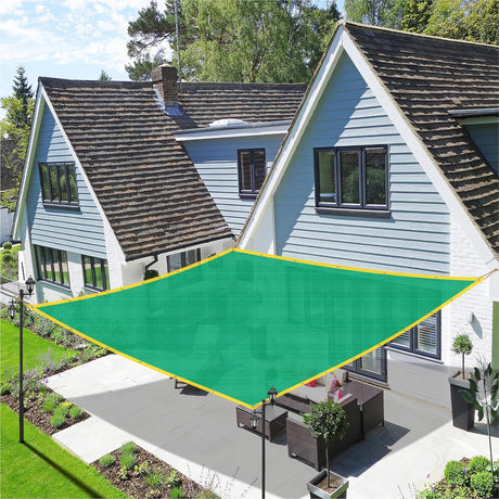 Singhal Multipurpose Shade Net 50% UV Protection, 10x165 Ft, HDPE Agro Net/Green Net/Green House/Garden Shade/Fence Net/Car Parking/Balcony Shade Net for Home, Lawn, Nursery, Sport Shading