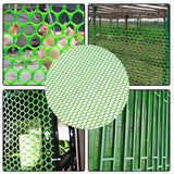Singhal Tree Guard Net, Garden Fencing Net Virgin Plastic with 1 Cutter and 50 PVC Tags (White, 4 ft x 15 ft)