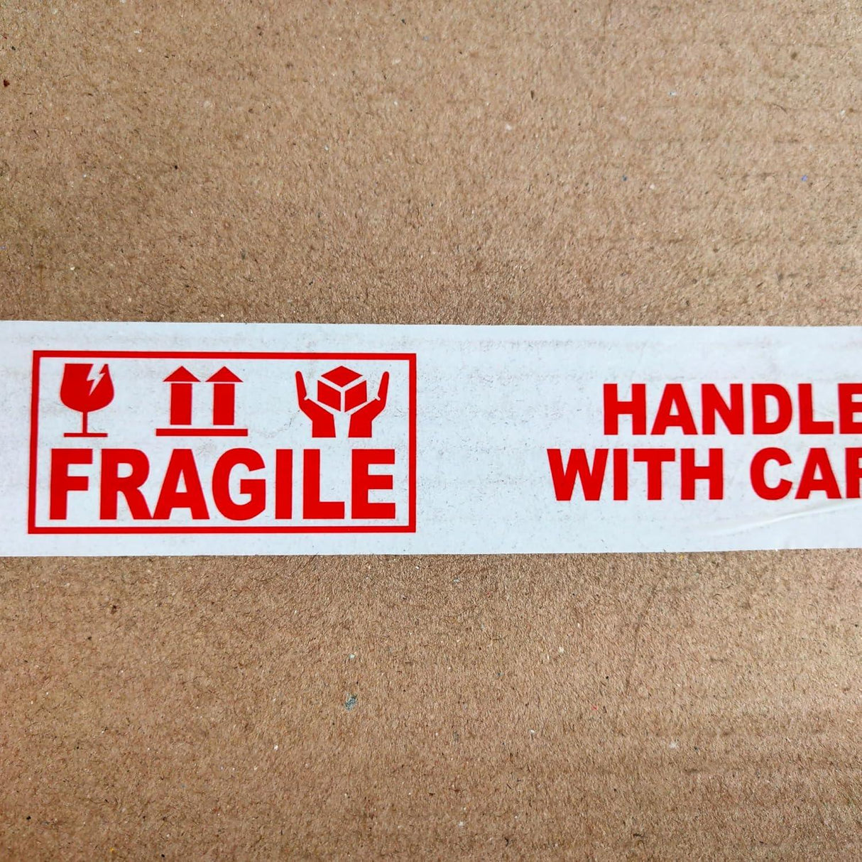 Handle with Care Fragile Tape – 12 Rolls of Printed Packaging Tape, 48mm x 65m Each