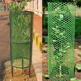Singhal Tree Guard Net, Garden Fencing Net Virgin Plastic with 1 Cutter and 50 PVC Tags (Green, 4 ft x 15 ft)