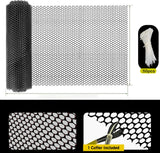 Tree Guard Net, Garden Fencing Net Virgin Plastic Black Color with 1 Cutter and 50 PVC Tag