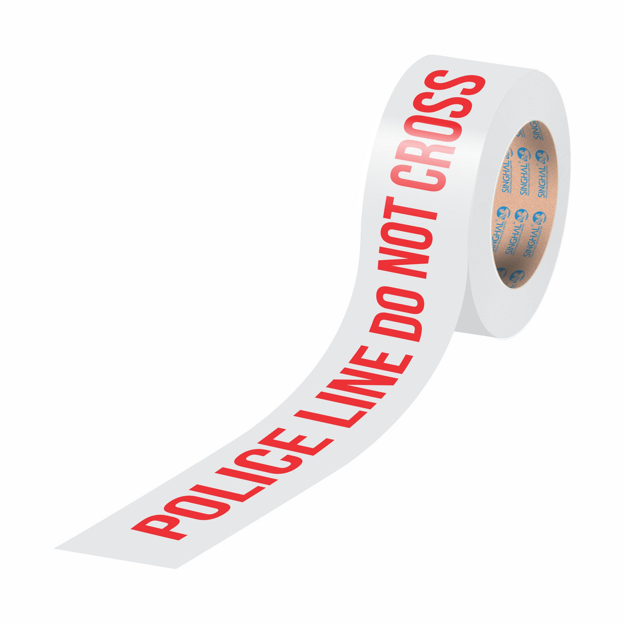 Police Line Do Not Cross Barricade Tape Roll 3 inch x 300 Meter white with red text