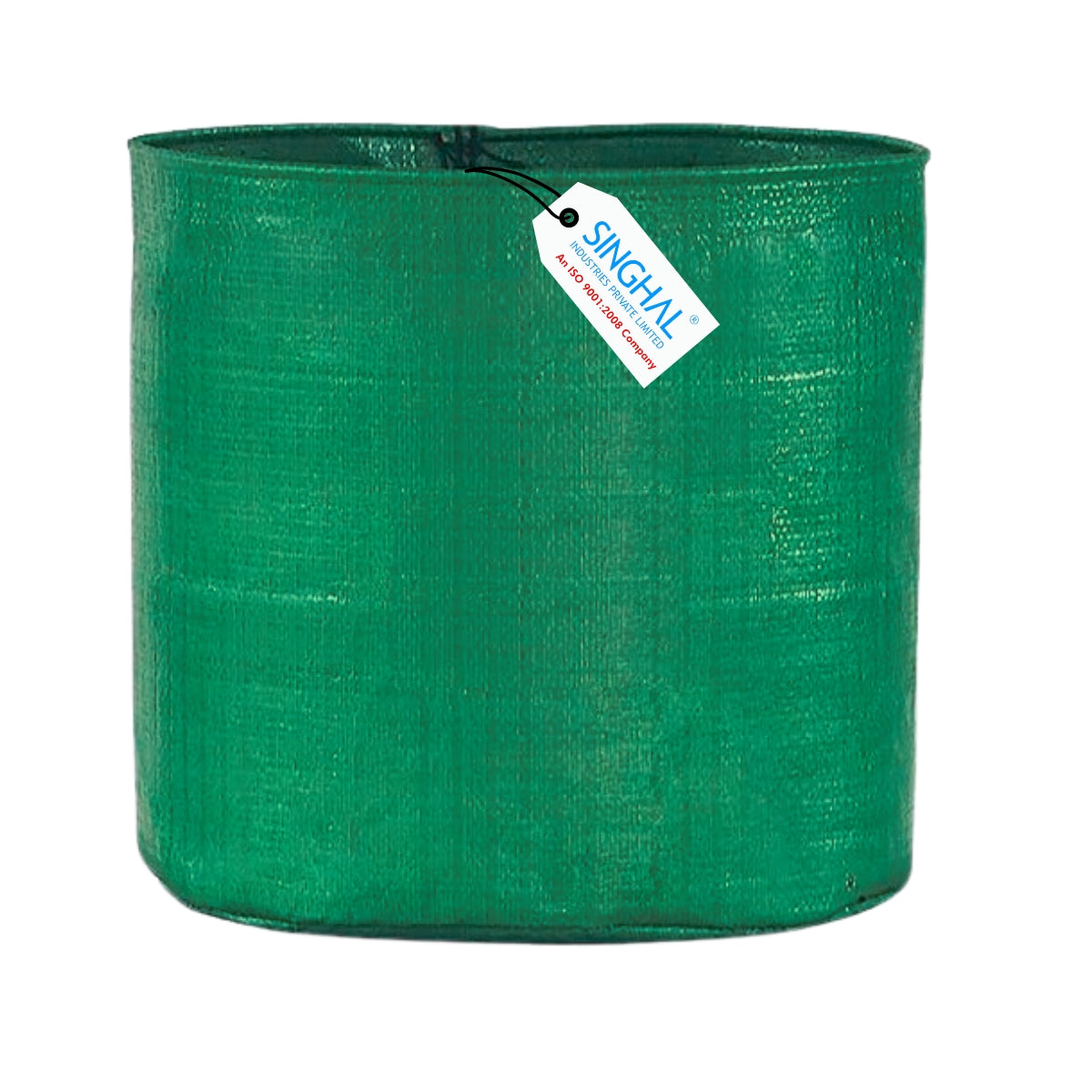 HDPE UV Protected Round Plants Grow Bags 24x24 Inches Pack of 1, Green Color Ideal for Terrace and Vegetable Gardening