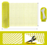 Tree Guard Net, Garden Fencing Net Virgin Plastic Yellow Color with 1 Cutter and 50 PVC Tag